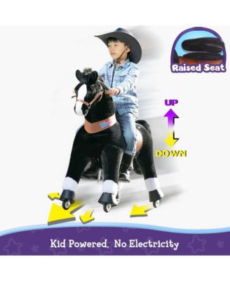 Ride-on Horse Black Model U Size 5 for Age 7-12