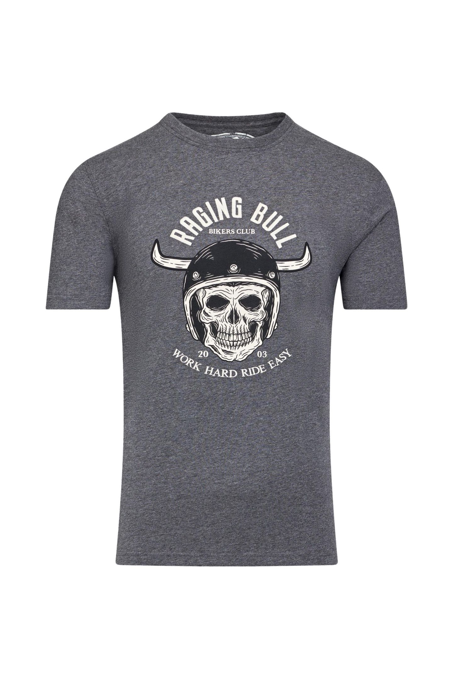 Мужская футболка Raging Bull Work Hard Ride Easy, цвет: Угольный — фото 8