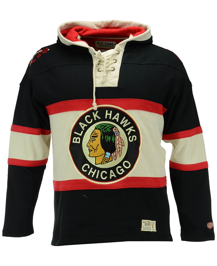 Chicago Blackhawks Logo Hockey HOODY SWEATSHIRT WITH LACE NHL