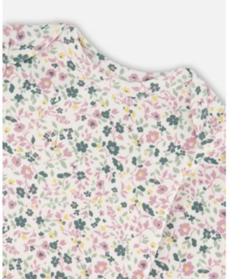 Baby Girl Cotton Bodysuit and Sleeveless Overalls Set Jade Green - Baby