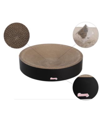 Nelson 20.13" Modern Cardboard Round Bowl Cat Scratcher with Catnip