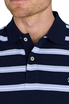 Big & Tall Triple Stripe Birdseye Polo
