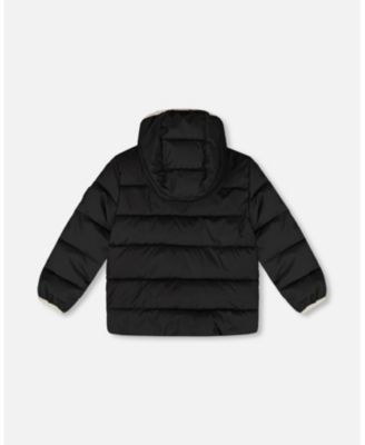 Kids Unisex Compressible Winter Puffy Coat Designed for Car Seat Black - Toddler|Child