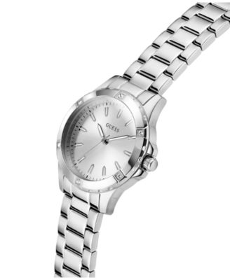 Women's Silver Tone Analog Watch, 35mm