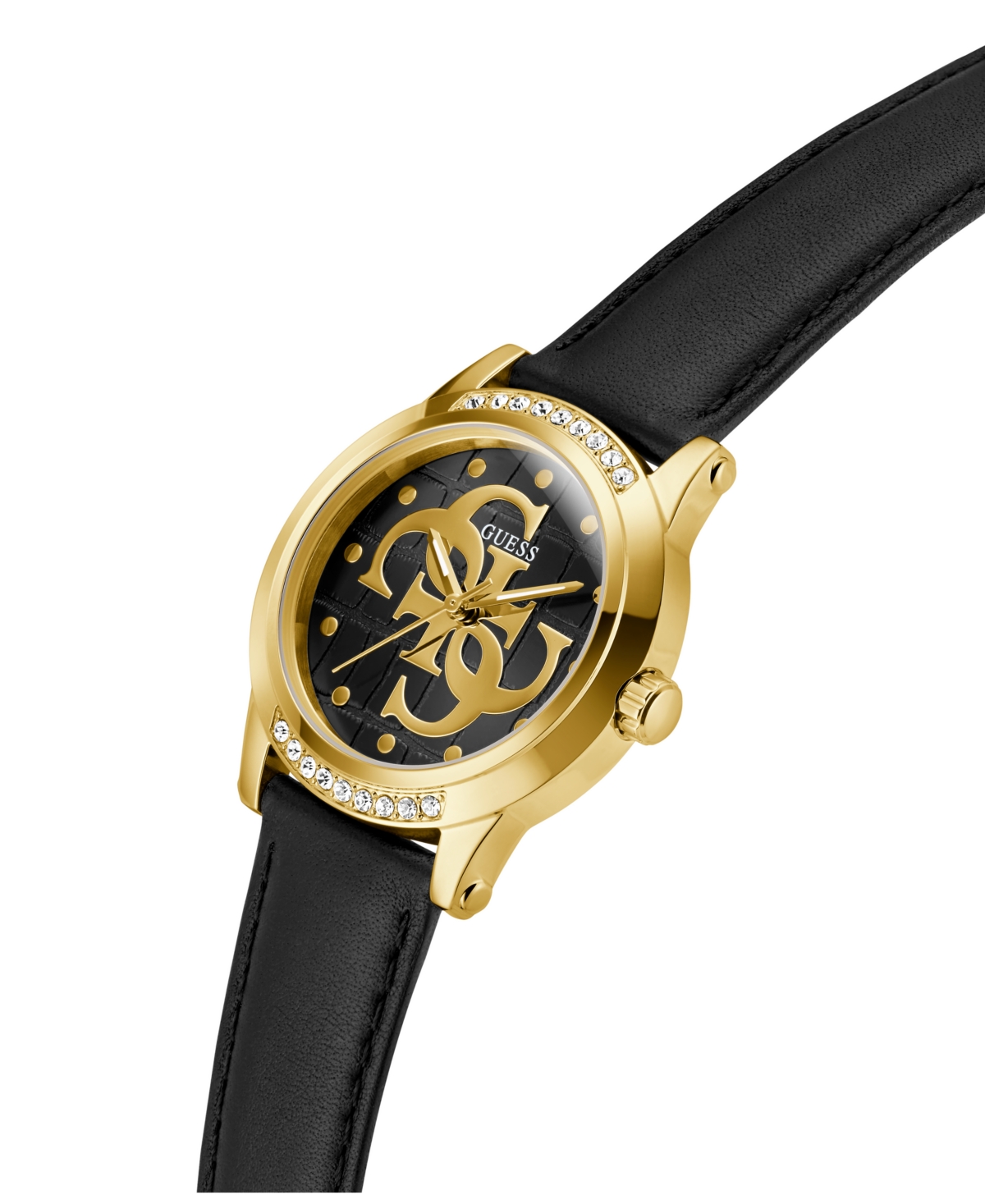 Guess Women's Black Gold Tone Analog Watch, 36mm