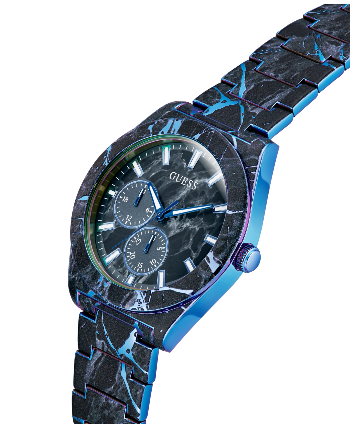 Guess Men's Black Multi-function Watch, 44mm