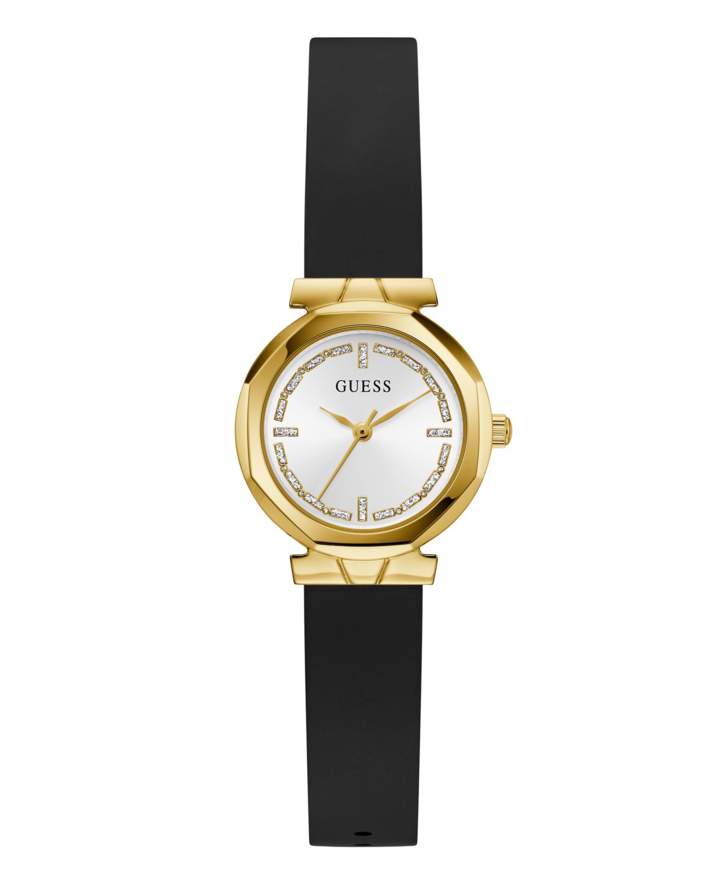 Женские часы GUESS Black Gold Tone Analog Watch, 26mm — фото 1