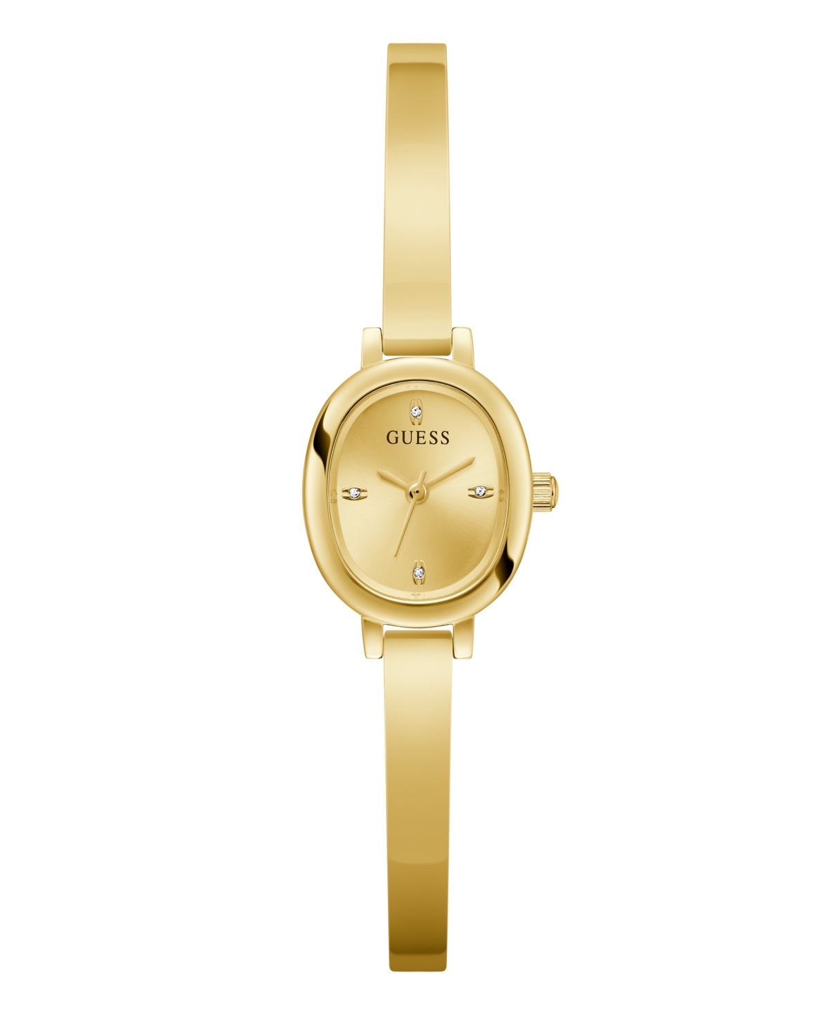 Guess Women's Gold Tone Analog Watch, 21mm In Gold