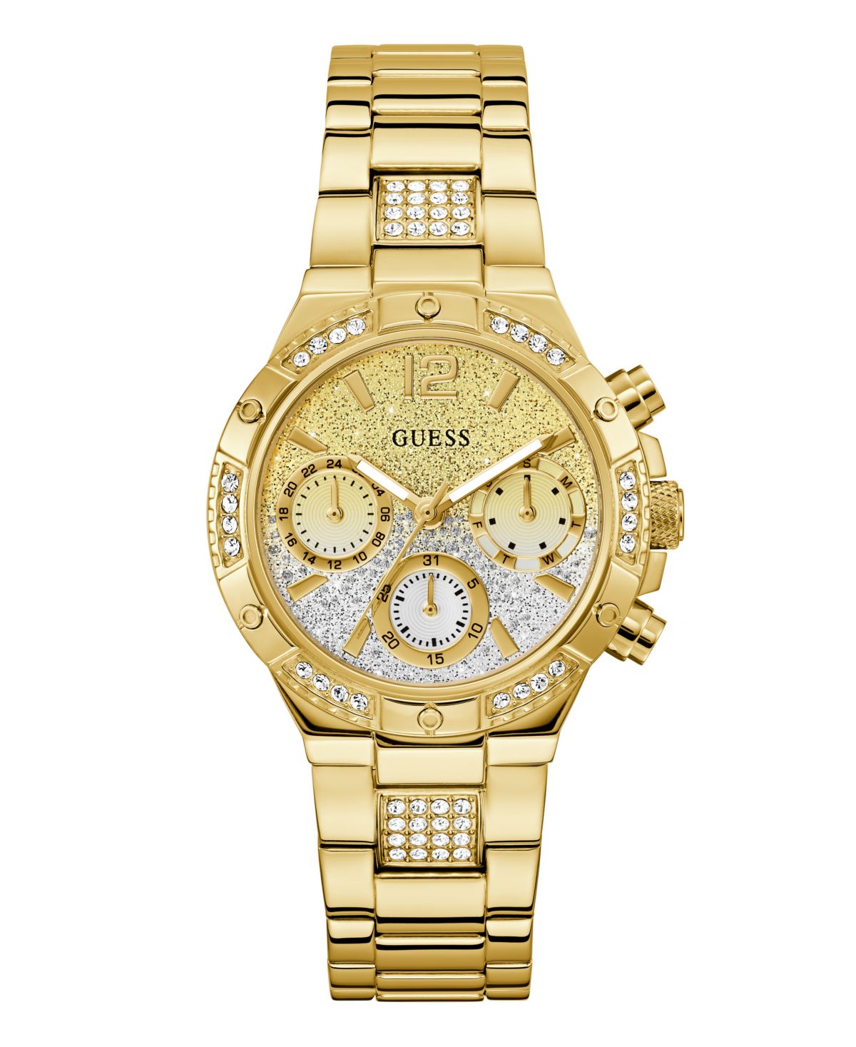 Женские многофункциональные часы золотого цвета, 38 мм