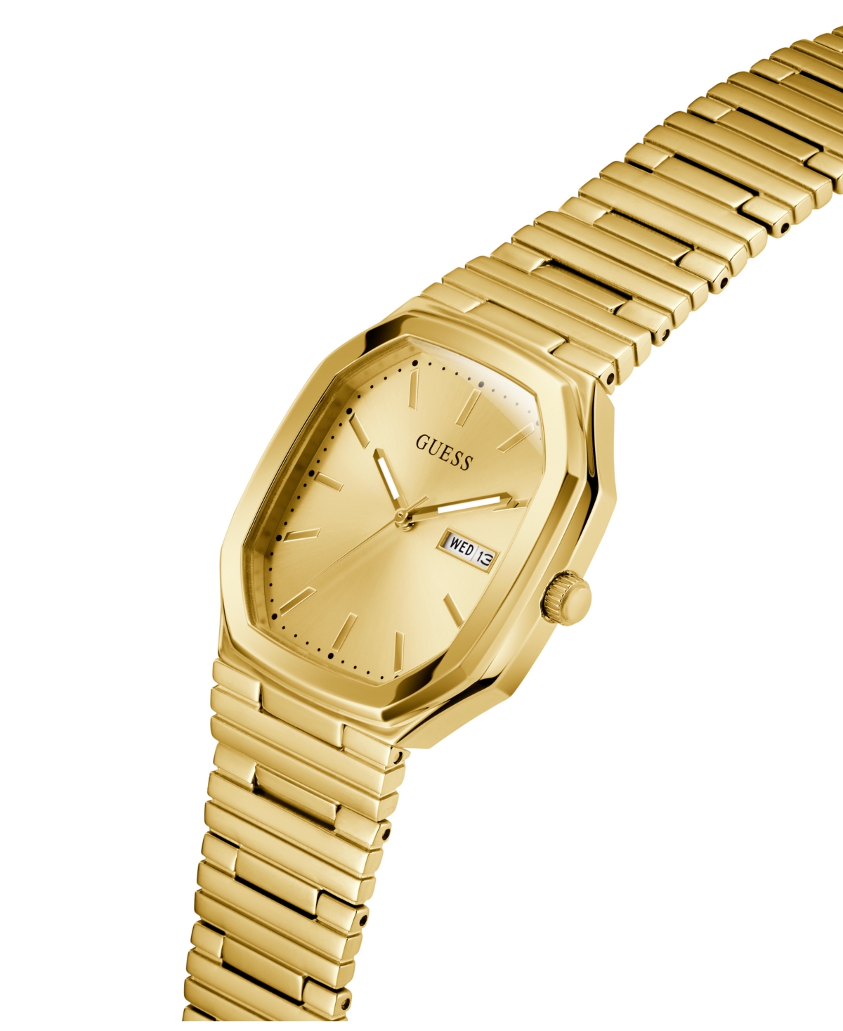 Guess Men's Gold Tone Date Watch, 35mm