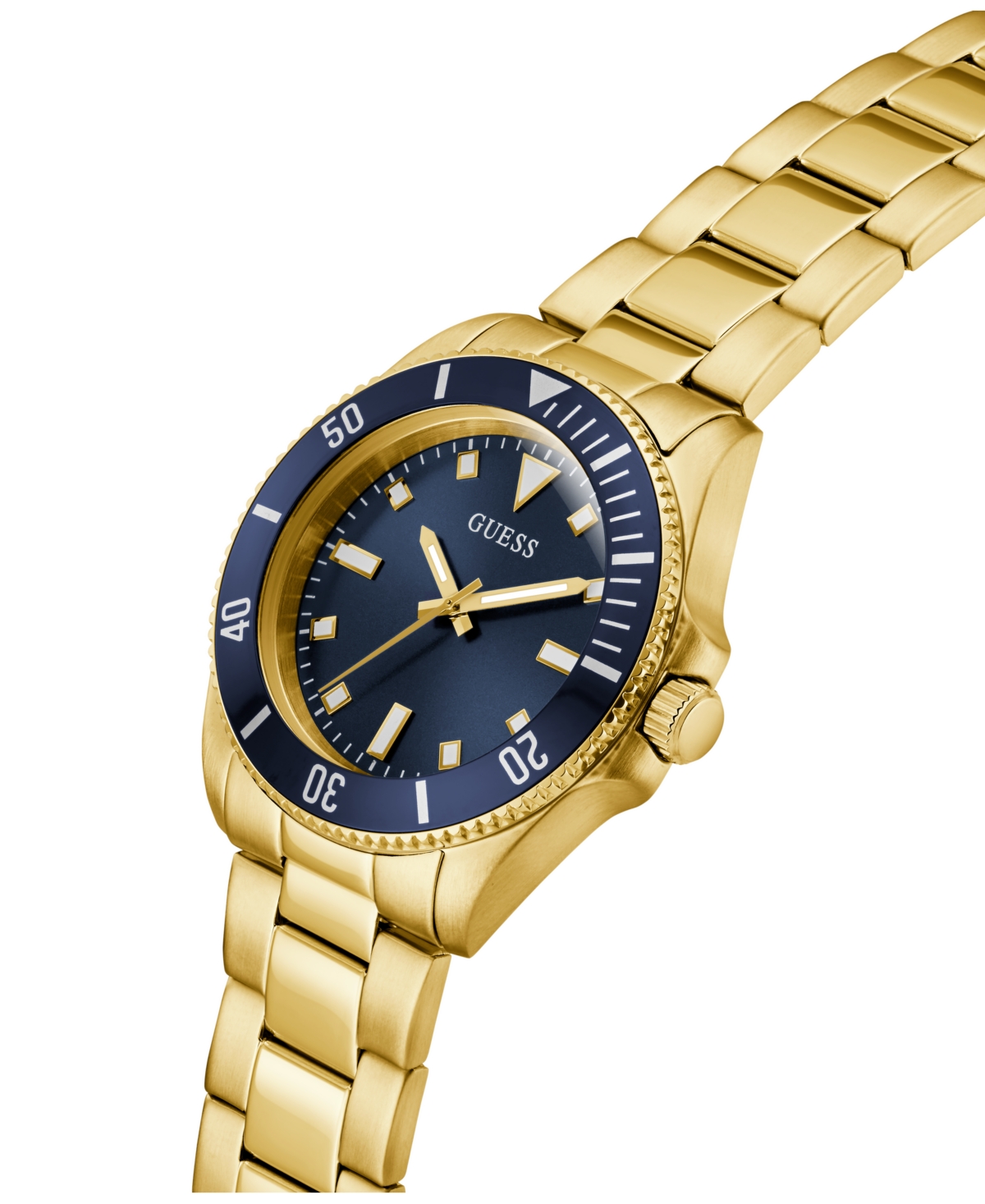 Guess Men's Gold Tone Analog Watch, 41mm In Gold