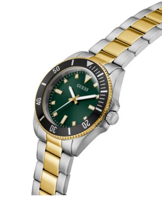 Mens Two-Tone Analog Watch, 41 mm