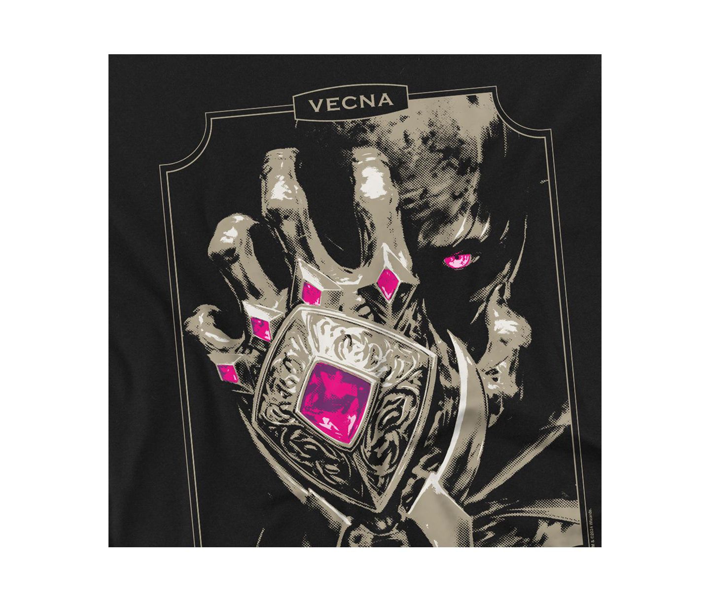 Мужская футболка D&D Dungeons and Dragons Vecna The Archlich, цвет: Чёрный — фото 3