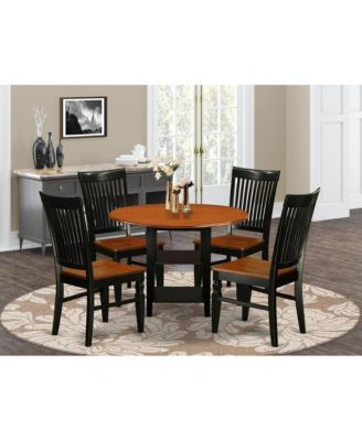 Dining Room Set Black & Cherry