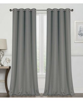 2 Pack: Hotel Thermal Grommet 100% Blackout Curtains