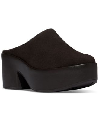 FitFlop - Women's Platfforms Suede Heeled Mules