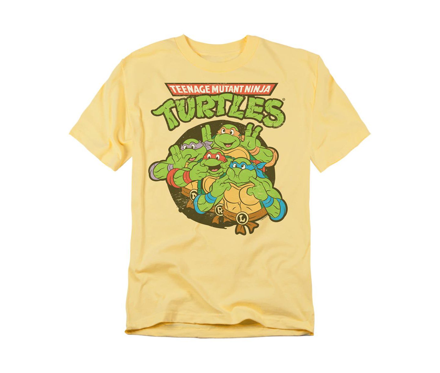 Мужская футболка Teenage Mutant Ninja Turtles Big & Tall silly Turtles, цвет: Banana — фото 1