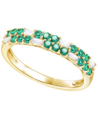 Macy's - Created Sapphire, Created White Sapphire & Multi-Gemstone Ring in Sterling Silver