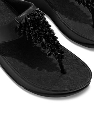 Women's Rumba Iridescent Beaded Toe-Post Sandals