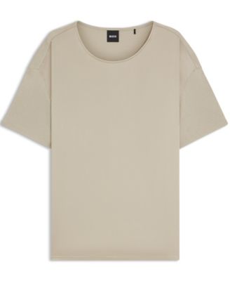 Women's Regular-Fit Stretch-Silk Front T-Shirt