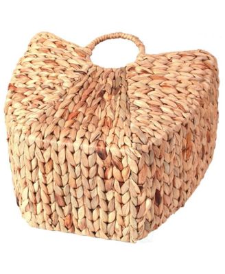 Vintiquewise Large Wicker Laundry Basket with Round Handles