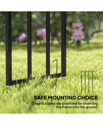 7.3ft Steel Garden Arch Trellis, Garden Arbor for Climbing Plants