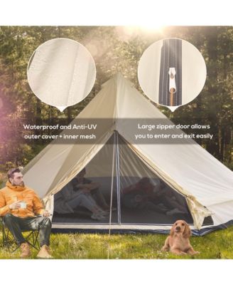 16  Large Portable 10 Man Hunting Fishing Camping Bell Tent