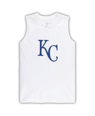 Women's 2-Piece White/Royal Kansas City Royals Plus Size Tank Top and Shorts Sleep Set