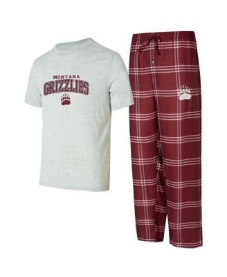 Concepts Sport - Men's Montana Grizzlies T-Shirt Pants Sleep Set