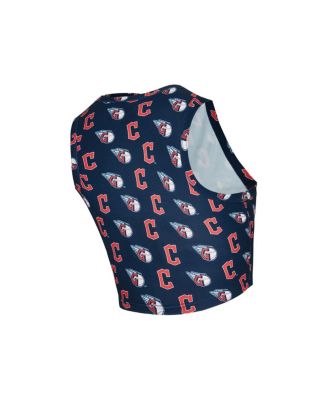 Women's 2-Piece Navy Cleveland Guardians Knit Tank Top and Skort Set