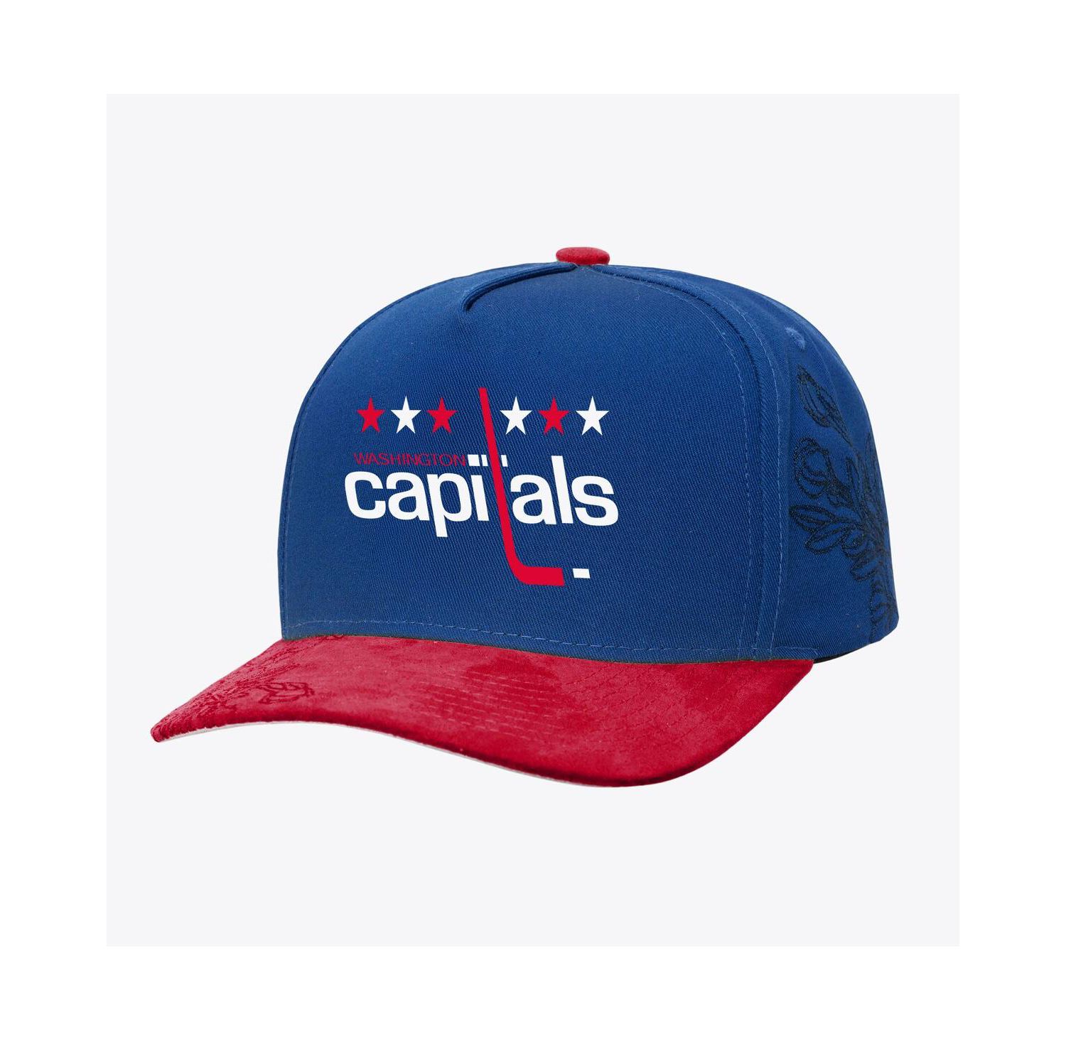 Men's Blue/Red Washington Capitals May Flowers Pro Crown Adjustable Hat