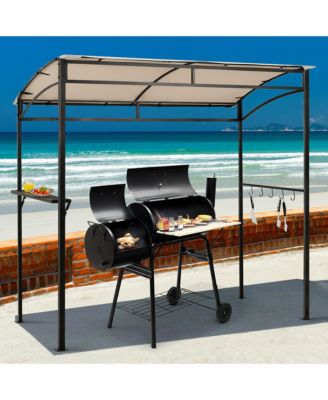 7'x4.5' Grill Gazebo Outdoor Patio Garden BBQ Canopy Shelter Storage Hook