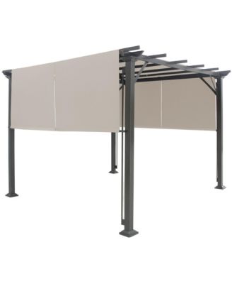 2PCS 16x4 Ft Universal Replacement Canopy for Pergola Structure Sun Awning