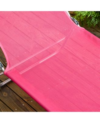 2-Piece Folding Chaise Lounge, Reclining Pool Chairs,