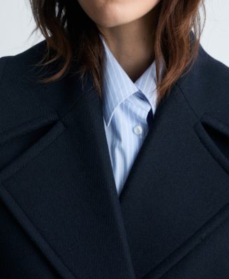 Women's Maxi Lapels Wool-Blend Jacket