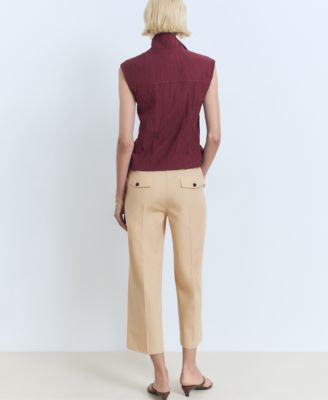 Women's Straight-Cut Crop Pants