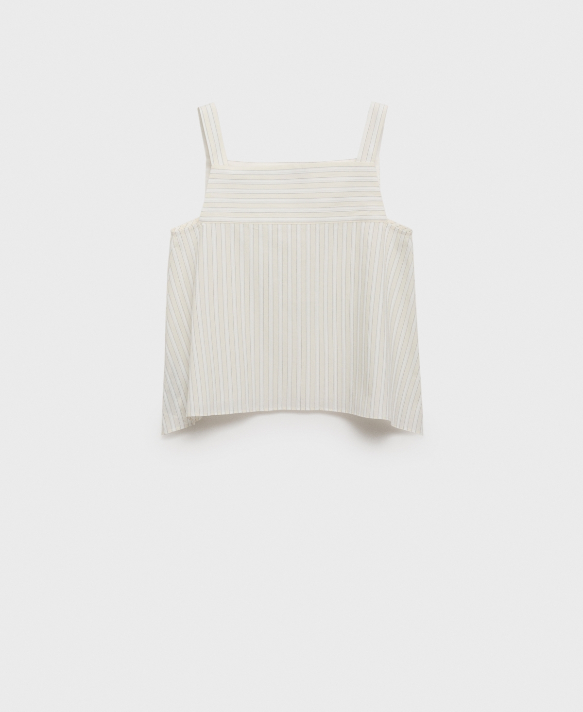 Women's Striped Straped Top - Ecru