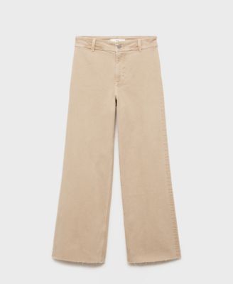 MANGO - Women's Catherin Culotte High-Rise Jeans