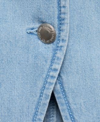 Women's Buttoned Denim Gilet