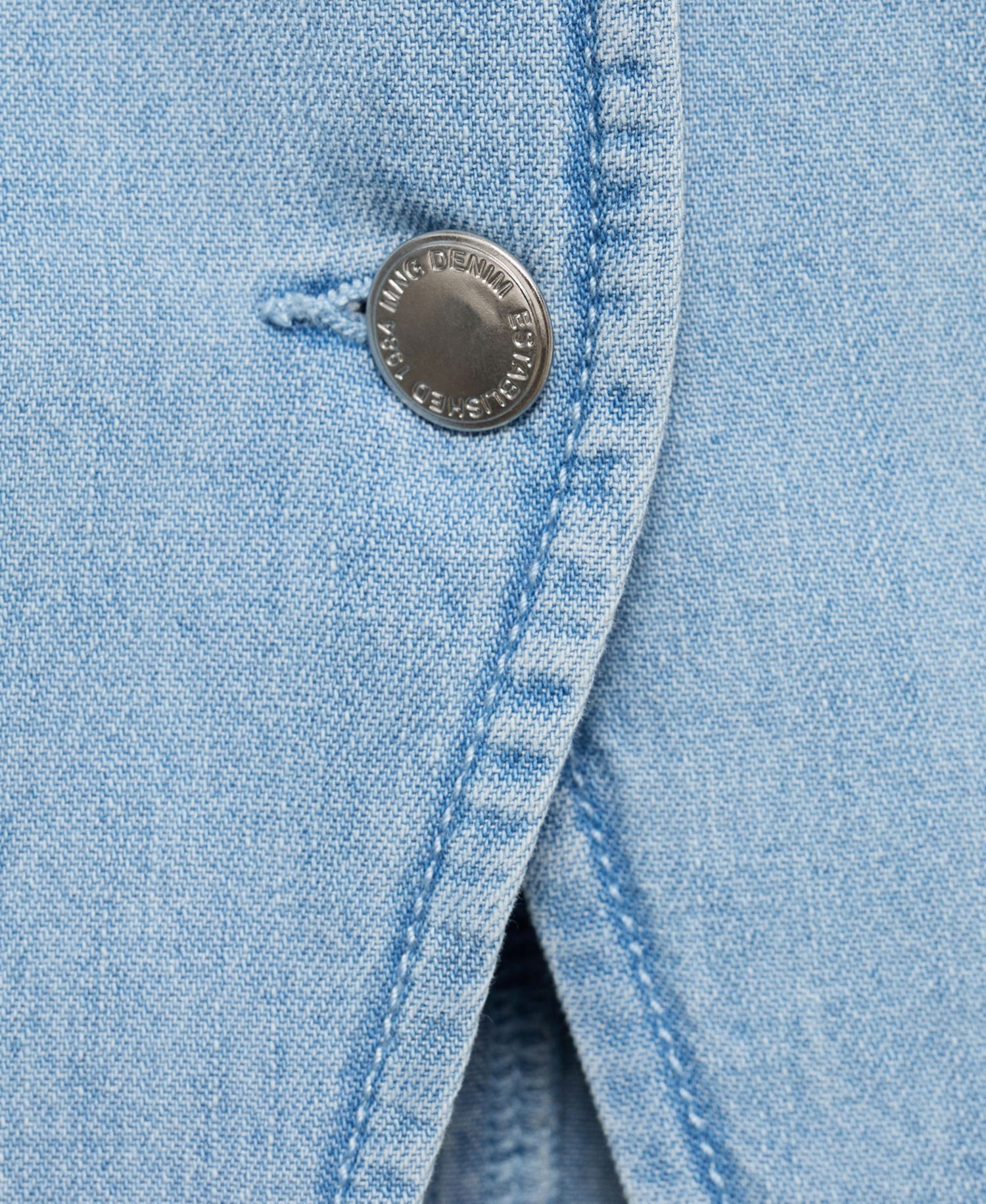 Women's Buttoned Denim Gilet