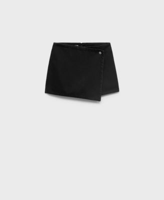 MANGO - Women's Wrapped Denim Skort