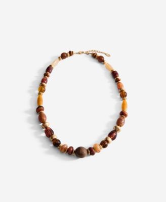 MANGO - Women's Combined Beads Necklace