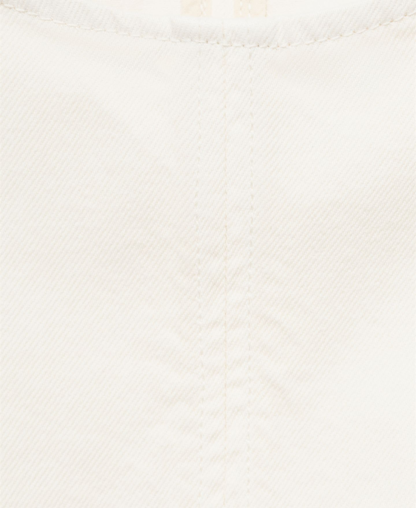 Женский топ Mango Buckle Closure Denim Crop, цвет: Молочный белый — фото 3