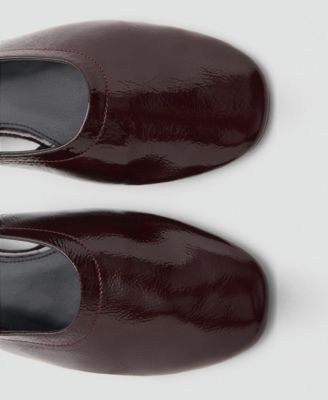 Women's Block Heel Leather Shoes