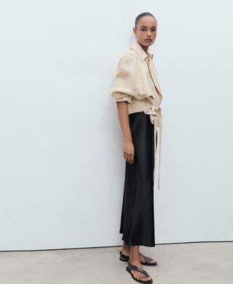 Women's Satin Long Skirt