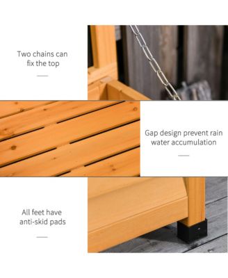 50&amp;#x22; x 22&amp;#x22; Woden Outdoor Storage Deck Box with Large Open Space,