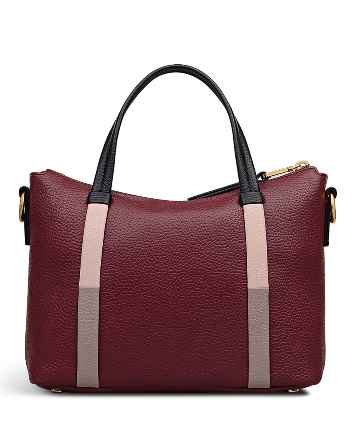 Radley London Waterloo Way Small Zip Top Satchel Bag In Burgundy