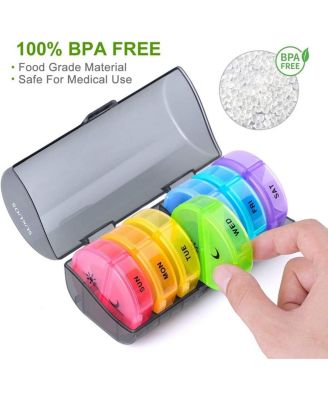 Weekly Pill Organizer 7 Day 2 Times a Day