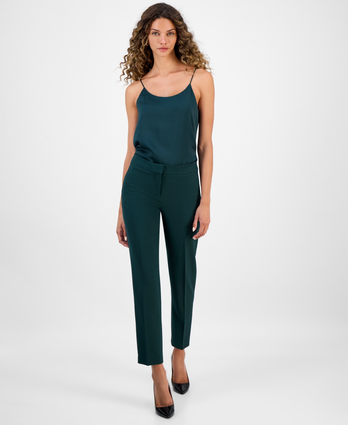Bar Iii Women's Straight-leg Dress Pants, Created For Macy's In Blue