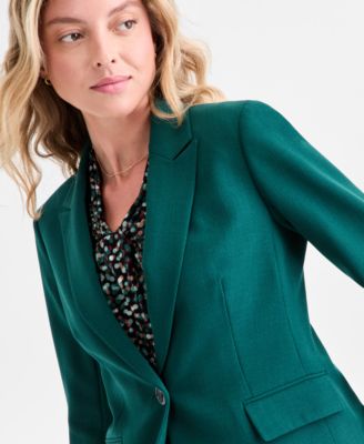 Women's One-Button Blazer, Regular & Petite